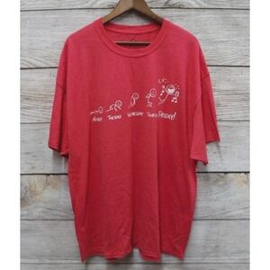 Well Worn Shirt‎ Mens Size 3XL Faded Red Days of the Work Week Party T-Shirt New